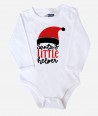Body blanco para bebé con estampado "Santa's little Helper"