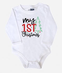 Body para bebé con frase "Mi primera Navidad"