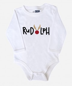 Body de Navidad para bebé con diseño de Rudolph