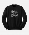 Polerón con frase "He's a Keeper" harry potter para hombre