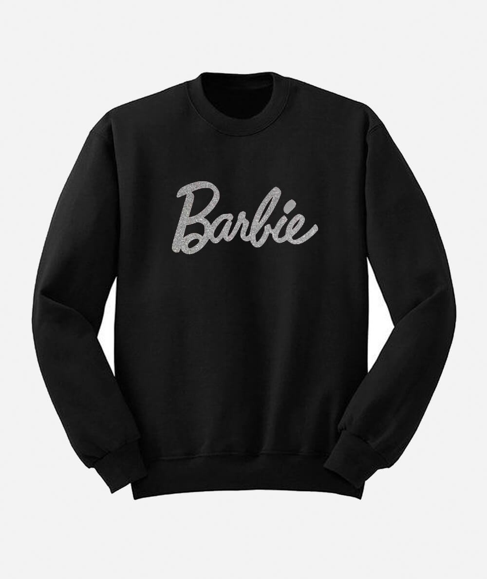 Polerón de Barbie en Glitter y color negro