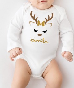 Body de navidad - Reno personalizado