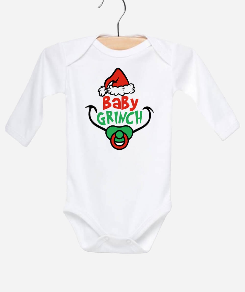 Body para bebé con diseño de Baby Grinch