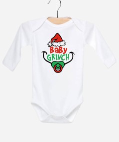Body para bebé con diseño de Baby Grinch