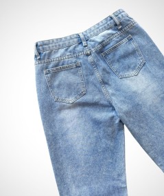 Ripped jeans azul para mujer
