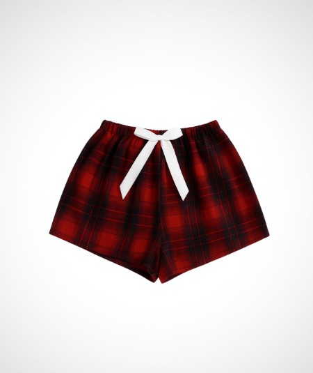 Short de cuadros Rojo / Negro