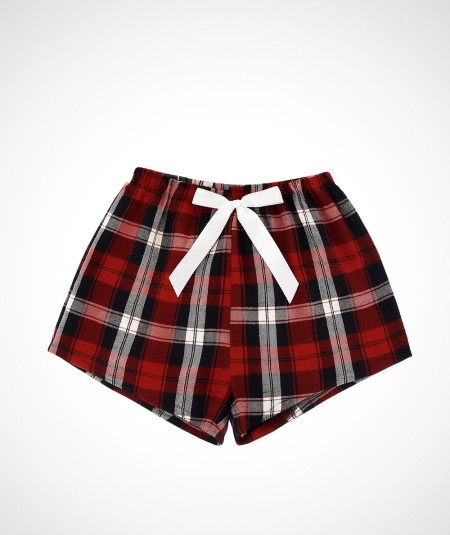 Short de cuadros para Navidad