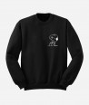Polerón negro unisex de Snoopy